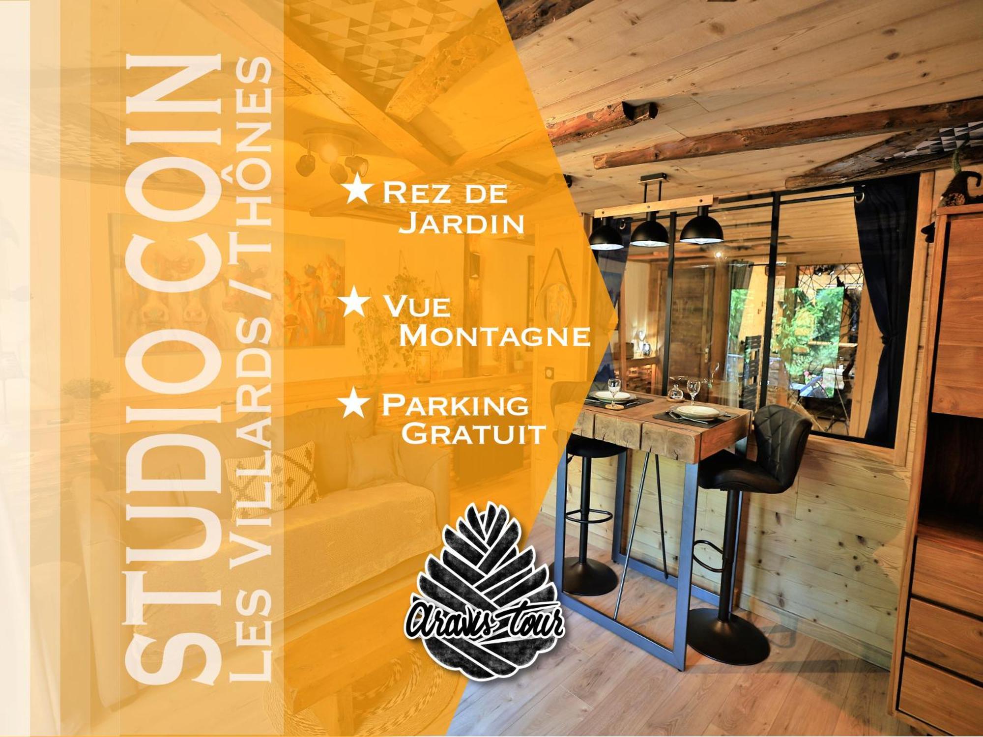 Studio Du Coin - Vue Montagne, Au Calme, Terrasse - Aravistour Les Villards-sur-Thones Exterior photo